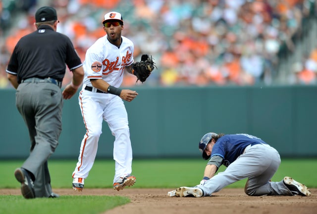 Robert Andino reacts  