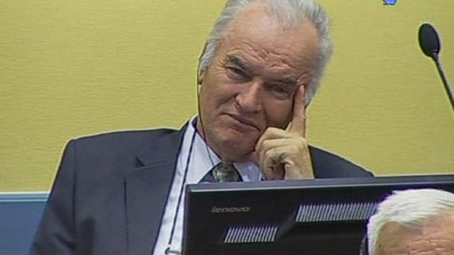 Former Bosnian Serb military commander Gen. Ratko Mladic 