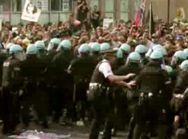 Police Clash With Protesters 