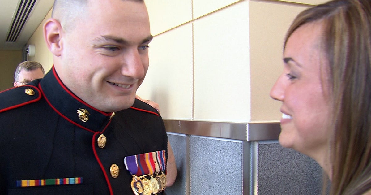 Wounded Marine gets his 
