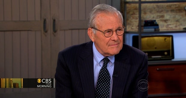 Rumsfeld: Syria without Assad would be better - CBS News