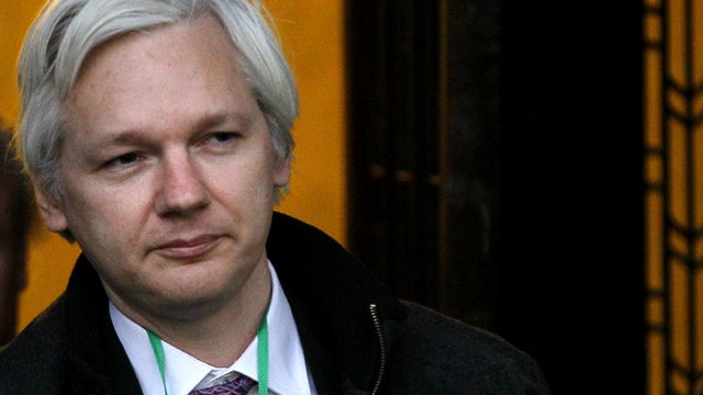 Julian Assange at the Supreme Court in London 