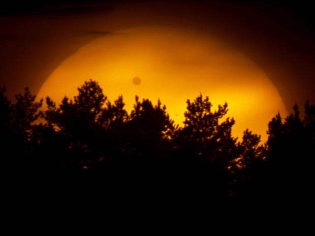 Venus passes in front of the sun 