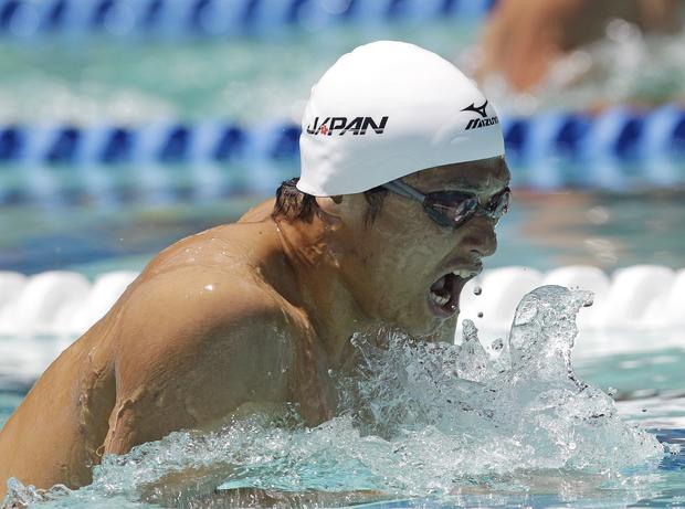 Ken Takakuwa competes in the 200-meter individual medley 