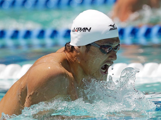 Ken Takakuwa competes in the 200-meter individual medley 