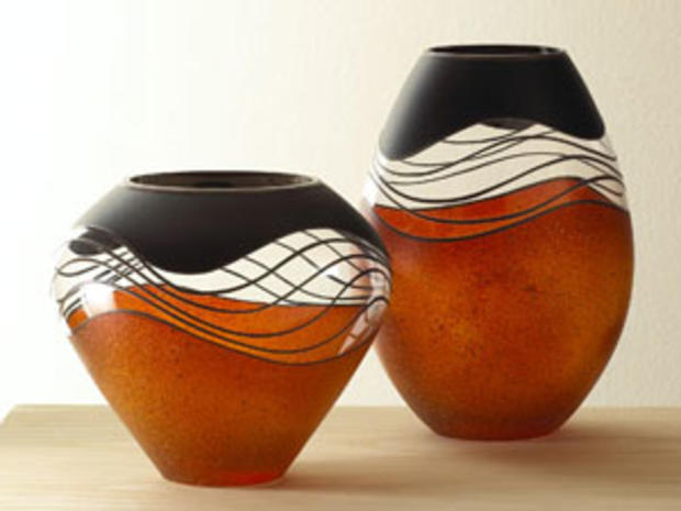 Art Glass Vase Set 
