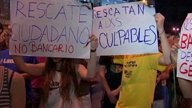 spain, protesters, bailout 