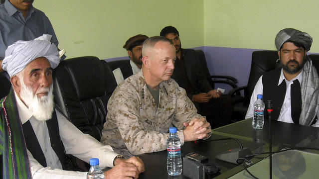 Lt. Gen. John Allen meets Afghan leaders in Logar province 