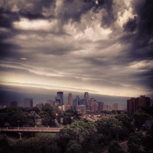June 14 Severe Weather Minneapolis Clouds (Instagram Photo)  