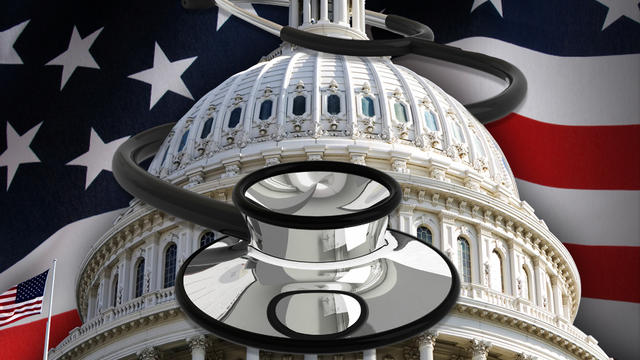 US Capitol, US Flag and Stethoscope 