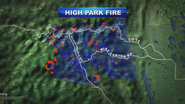 High Park Fire Map 