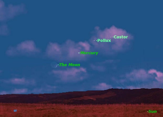 mercury sky map for june 2012 