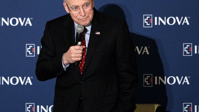 Former Vice President Dick Cheney speaks at the Inova Heart and Vascular Institute Cardiovascular Symposium April 27, 2012, in McLean, Va. 