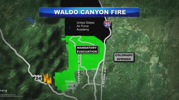 WALDO FIRE EVACUEE MAP 