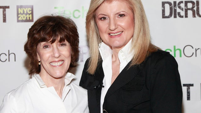 Nora Ephron and Arianna Huffington 