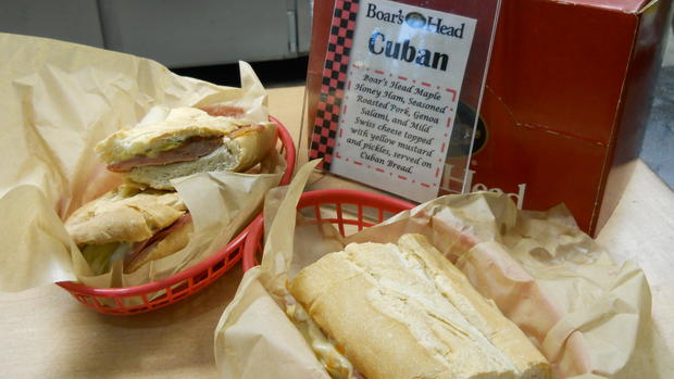 Cuban Sandwich Before Pressing 