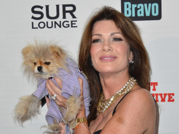 TV personality Lisa Vanderpump and her dog, Jiggy 