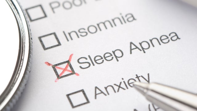 Sleep apnea medical record chart 