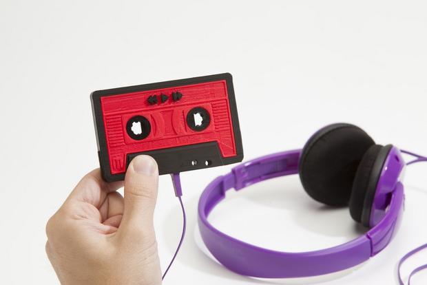 MakerBot's MixTape 3D printer MP3 player. 