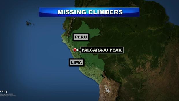 MISSING PERU HIKERS MAP 