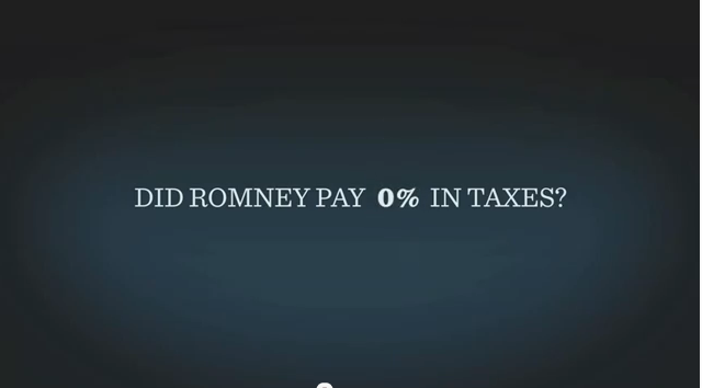 Obama ad Romney ataxes 