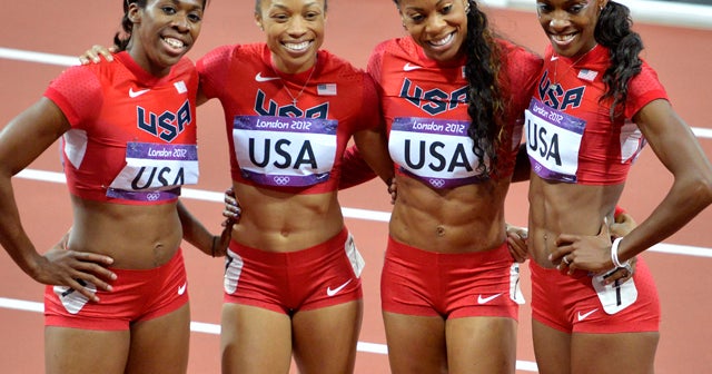 U.S. women win 4x400 relay to give Felix 3rd gold CBS News