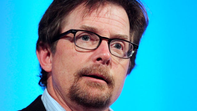 Michael J. Fox speaks at the Middlesex Community College Celebrity Forum 