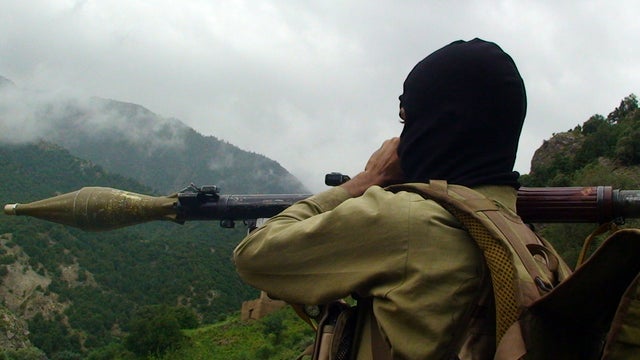 A Pakistani Taliban militant holds a rocket-propelled grenade at the Taliban stronghold of Shawal in Pakistani tribal region of Waziristan along the Afghan border Aug. 5, 2012. 