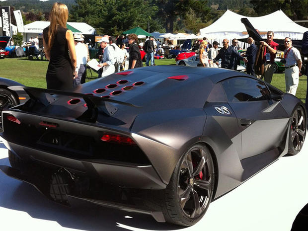 This image shows Lamborghini's Sesto Elemento, a $2M supercar, in August 2012 during Concours d'Elegance in Pebble Beach, Calif. 