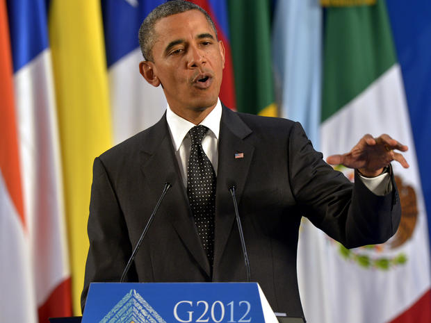 President Obama speaks at the end of the G20 Summit of Heads of State and Government in Los Cabos, Mexico, June 19, 2012. 