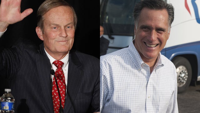 Missouri Rep. Todd Akin and GOP presidential nominee Mitt Romney 