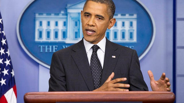 President Barack Obama speaks in the White House briefing room in Washington, Monday, Aug. 20, 2012. 