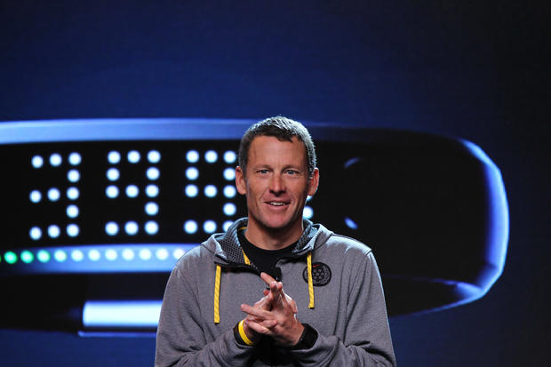 Lance Armstrong attends the unveiling of the NIKE+ FuelBand  