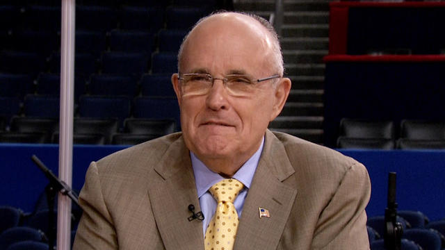 Former New York City Mayor Rudy Giuliani appears on "CBS This Morning," August 9, 2012.  