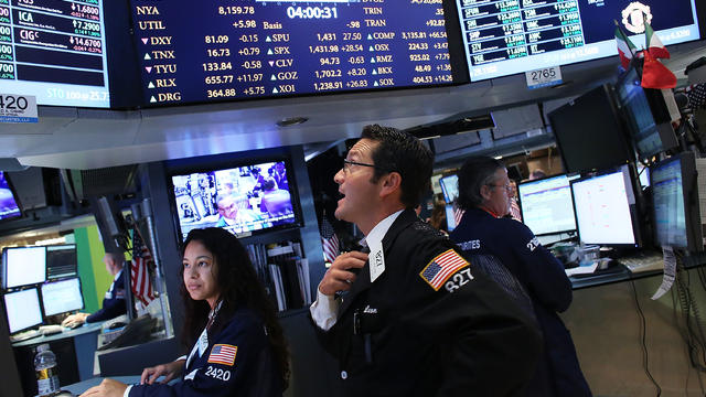 Stock market soars 