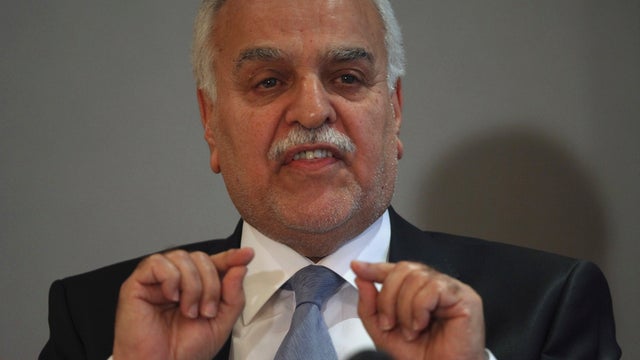 Tariq al-Hashemi at Monday news conference in Ankara, Turkey 