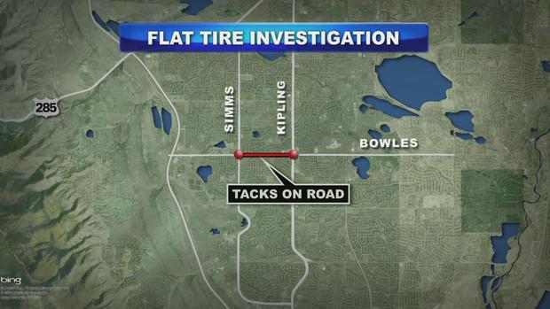 JEFFCO FLAT TIRES MAP 