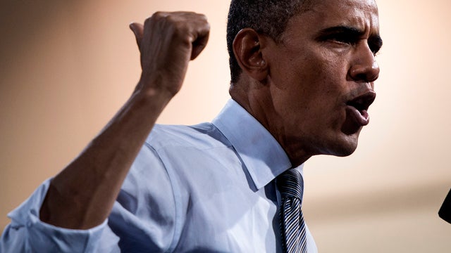 President Obama speaks during a campaign event at the Cashman Center Sept. 12, 2012, in Las Vegas. 