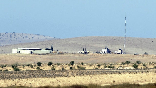 A general view of a Syrian military observation outpost in the area of Arsal 