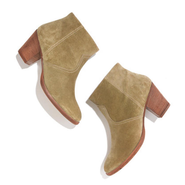 The Zipcode Boot in Suede by Madewell 
