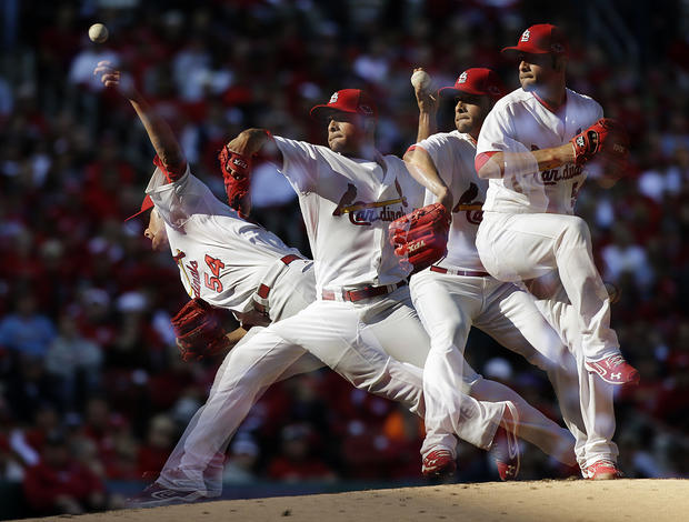 St. Louis Cardinals starting pitcher Jaime Garcia delivers against the Washington Nationals during the first inning 