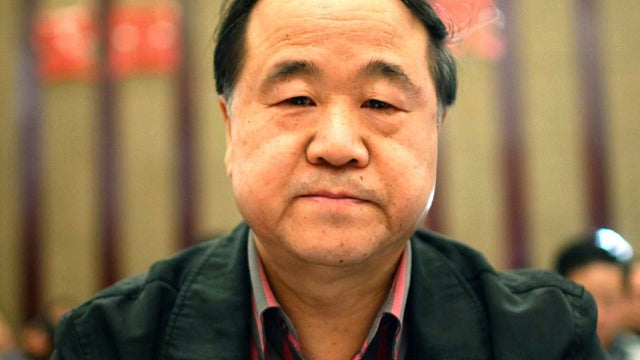 Photo taken March 25, 2012, Chinese writer Mo Yan attends a novel writing competitions as a judge, in Haikou in south China's Hainan province. Mo has won the Nobel Prize in literature on Thursday, Oct 11, 2012. 