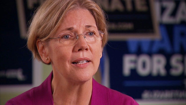 Warren opens up small lead over Brown in Mass. Senate race 