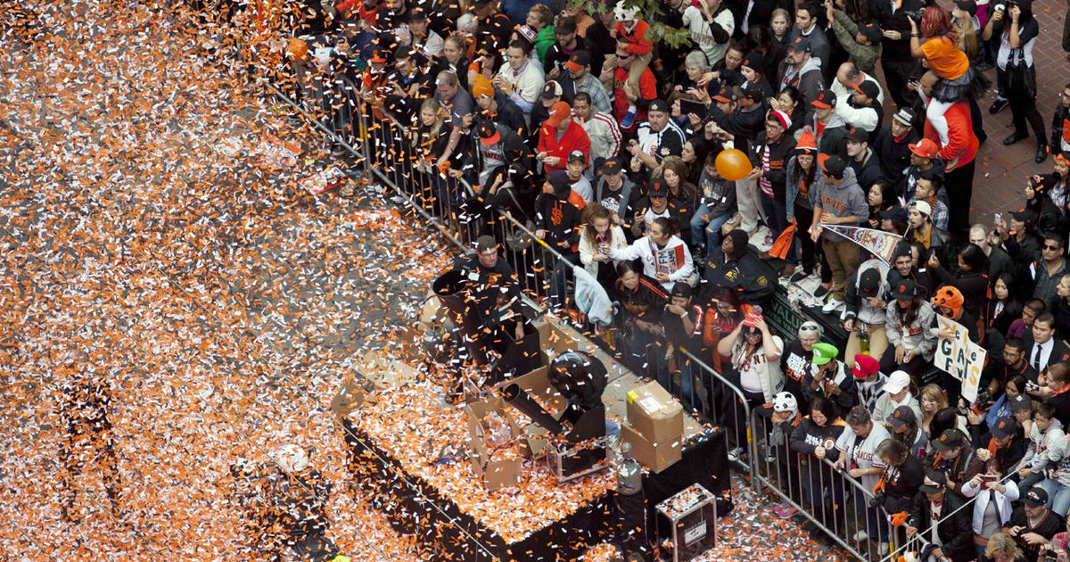 Matt Cain and family World Series victory parade 2012