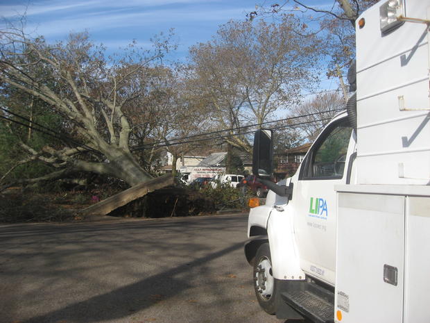 LIPA Crew Repairs Damage After Superstorm Sandy 