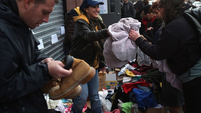New Yorkers helping neighbors after Sandy
