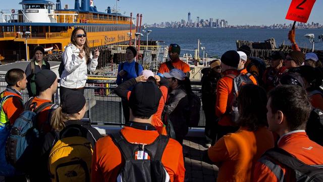 Runners help superstorm Sandy victims 