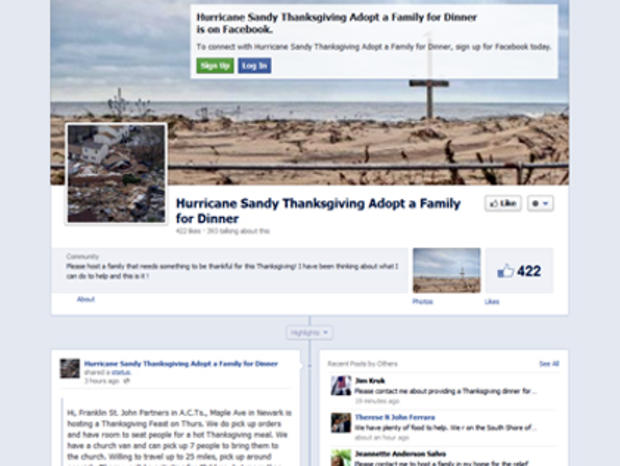 Sandy Help Facebook 