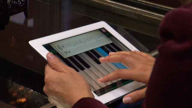 The app teaches children about music, storytelling and writing. 