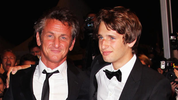 Sean Penn and his son Hopper 